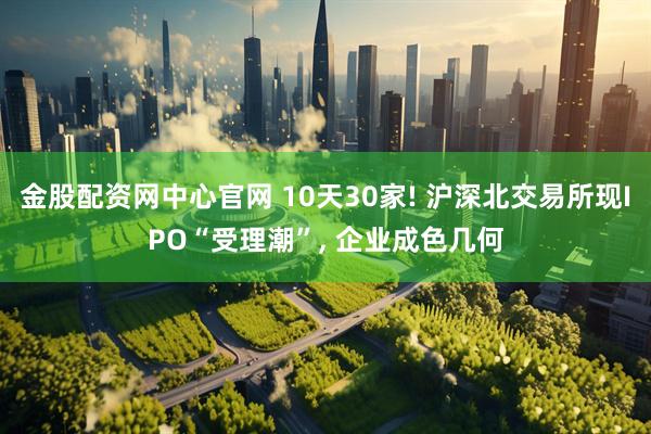 金股配资网中心官网 10天30家! 沪深北交易所现IPO“受理潮”, 企业成色几何
