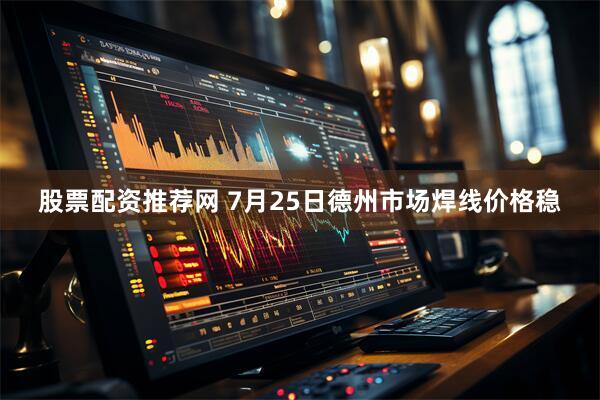 股票配资推荐网 7月25日德州市场焊线价格稳