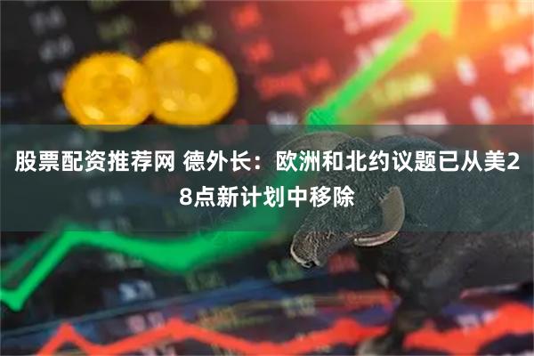 股票配资推荐网 德外长：欧洲和北约议题已从美28点新计划中移除