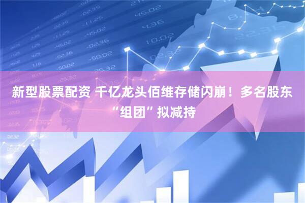 新型股票配资 千亿龙头佰维存储闪崩！多名股东“组团”拟减持